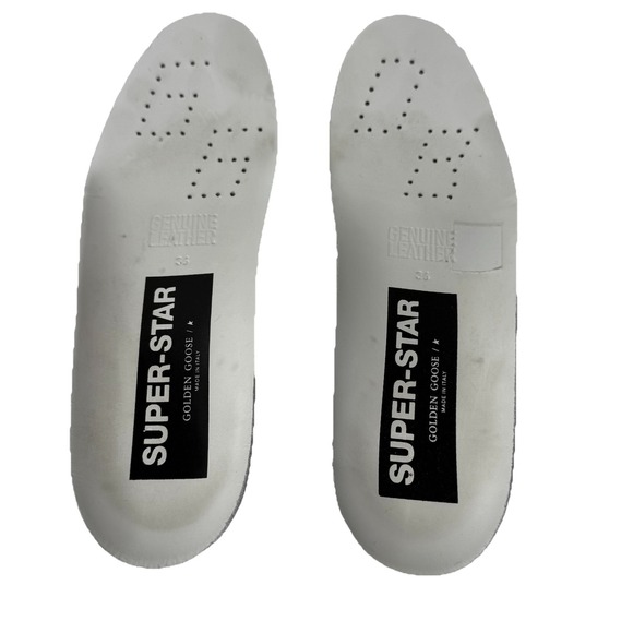 Golden Goose Superstar Classic with List Glitter Sneaker Shoes Womens 36 US 6 - Picture 13 of 16